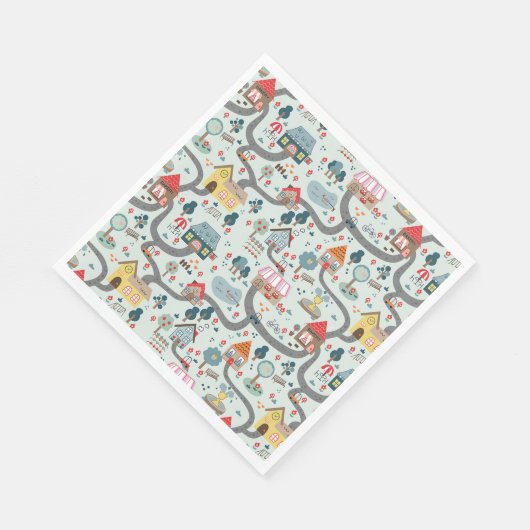 Kartenpapier Napkins Serviette (Ecke)