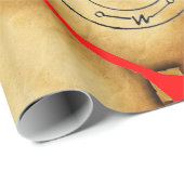 KARTENPARKPLATZ FÜR SKULTUR UND SCHWERTER, PIRATEN GESCHENKPAPIER (Rolleneckpunkt)