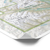 Kartenposter Denali (Alaska) Poster (Ecke)