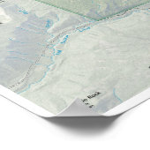 Kartenposter des Kratersees Poster (Ecke)