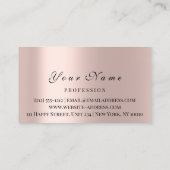 Kartenreflexmassage Heilung Rose Terminkarte (Rückseite)