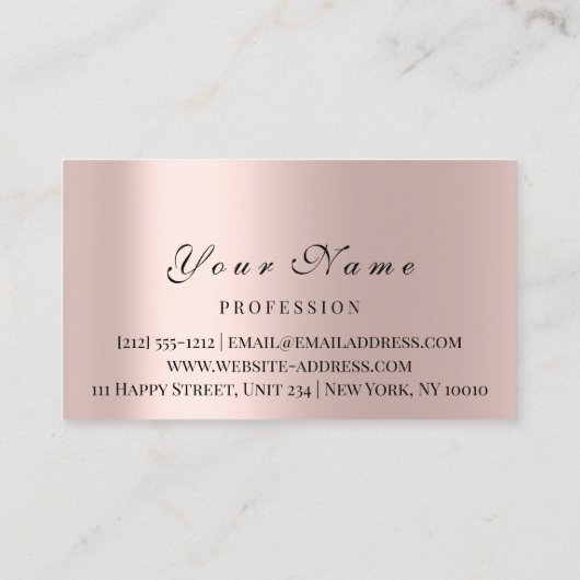 Kartenreflexmassage Heilung Rose Terminkarte (Rückseite)