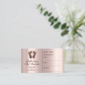 Kartenreflexmassage Heilung Rose Terminkarte (Stehend Vorderseite)