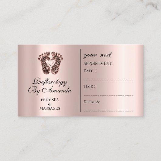 Kartenreflexmassage Heilung Rose Terminkarte (Vorderseite)