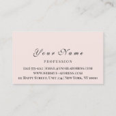 Kartenreflexzonenmassage WELLNESS-CENTER Rosa Terminkarte (Rückseite)