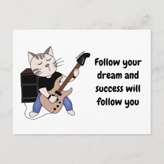 Kartenrock-Erfolgsmusik Postkarte (Vorderseite)