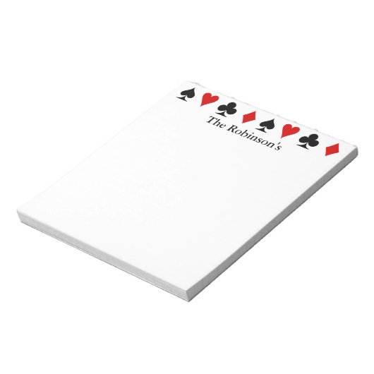 Kartensatz ~ Personalisiert Notizblock (Rotiert)