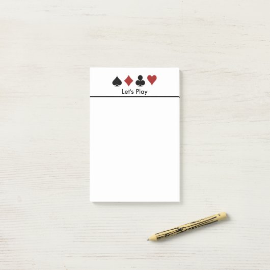 Kartensatz Post-it Klebezettel (Auf Schreibtisch)