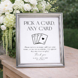 Kartenschaukartenspiel Poster