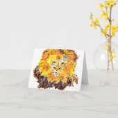 Kartenschwarz in der Löwe Karte (Gelbe Blume)