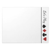 Kartensensorkarte abspielen, Design auf der versch Notizblock (Vorderseite)