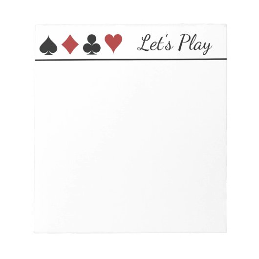 Kartensensorkarte Notizblock (Vorderseite)