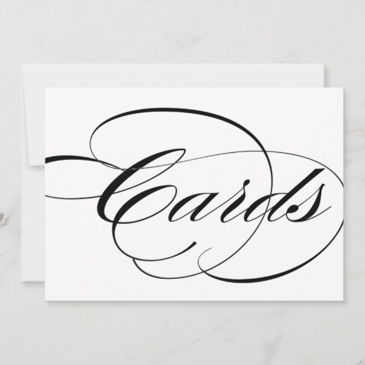 Kartensignatur für die Dekoration der Hochzeitsemp Einladung (Vorderseite)