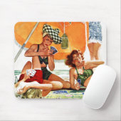 Kartenspiel am Strand von Alex Ross Mousepad (Mit Mouse)