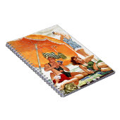 Kartenspiel am Strand von Alex Ross Notizblock (Rechte Seite)