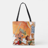Kartenspiel am Strand von Alex Ross Tasche (Rückseite)