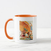 Kartenspiel am Strand von Alex Ross Tasse (Links)
