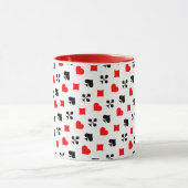 Kartenspiel Anzug Poker oder Kartenspiel Tasse (Zentrum)