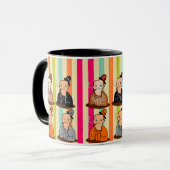 Kartenspiel-Champion: Funny Character Player Tasse (Vorderseite Links)