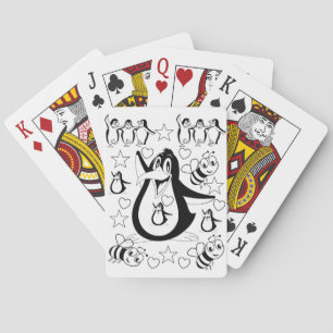 Kartenspiel-Deck-Farbpinguin Spielkarten