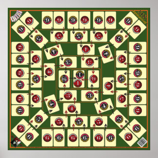 Kartenspiel der sechs Generationen - Genealogische Poster