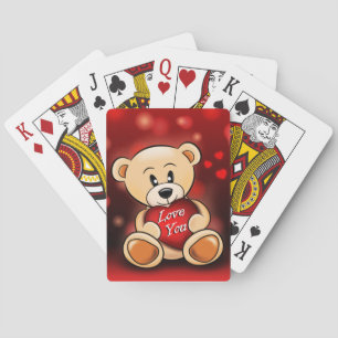 Kartenspiel Der Teddybär liebt dich Spielkarten