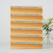 Kartenspiel Einladung (Stehend Vorderseite)