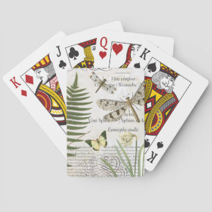 Kartenspiel für Vintage Libellen Spielkarten