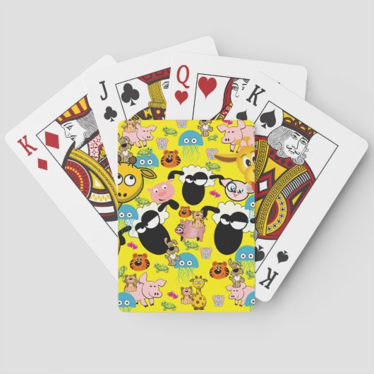 Kartenspiel Giraffe Schweinehundelephon Spielkarten (Rückseite)