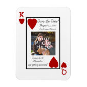 Kartenspiel König/Königin Sichern des Datumsmagnet Magnet (Vertikal)