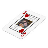 Kartenspiel König/Königin Sichern des Datumsmagnet Magnet (Linke Seite)