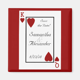 Kartenspiel König/Königin Sichern des Datumsmagnet Magnet