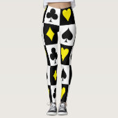 Kartenspiel Leggings (Vorderseite)