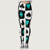 Kartenspiel Leggings (Vorderseite)