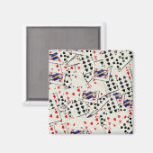 Kartenspiel Magnet (Vorderseite/Rückseite)