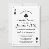 Kartenspiel oder King Queen Las Vegas Clubs Einladung (Vorderseite)