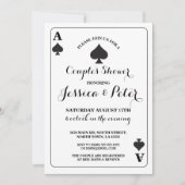 Kartenspiel oder King Queen Las Vegas Einladung (Vorderseite)