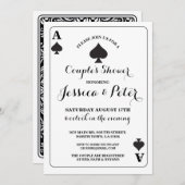 Kartenspiel oder King Queen Las Vegas Einladung (Vorne/Hinten)