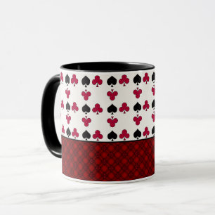 Kartenspiel, Poker, Tischkarten Tasse