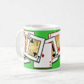Kartenspiel-Tasse Kaffeetasse (Vorderseite Links)