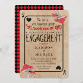 Kartenspiel Verrückte Pilzszenen-Partnerin Einladung (Vorne/Hinten)