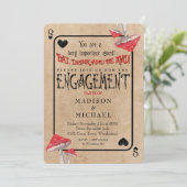 Kartenspiel Verrückte Pilzszenen-Partnerin Einladung (Stehend Vorderseite)