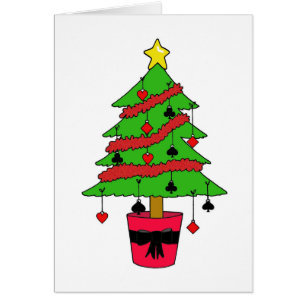 Kartenspiel-Weihnachtsbaum-Anbaum Schmuck