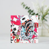 Kartenspiele Feiertagskarte (Stehend Vorderseite)