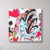 Kartenspiele Leinwanddruck (Vorderseite)