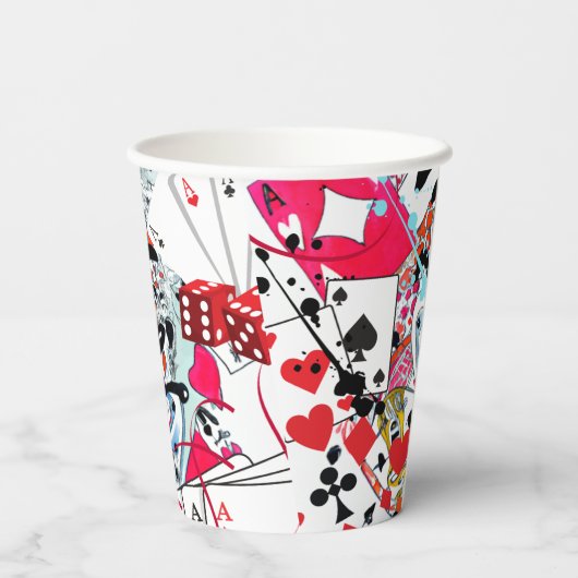 Kartenspiele Pappbecher (Rückseite)