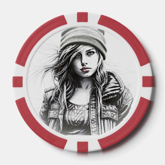 Kartenspiele Pokerchips (Vorderseite)