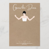 Kartenspiele Raten Sie die Kleiderkarte Einladung (Vorderseite)