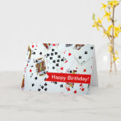 Kartenspiele spielen karte (Gelbe Blume)