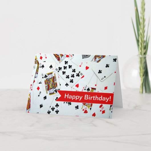 Kartenspiele spielen karte (Vorderseite)